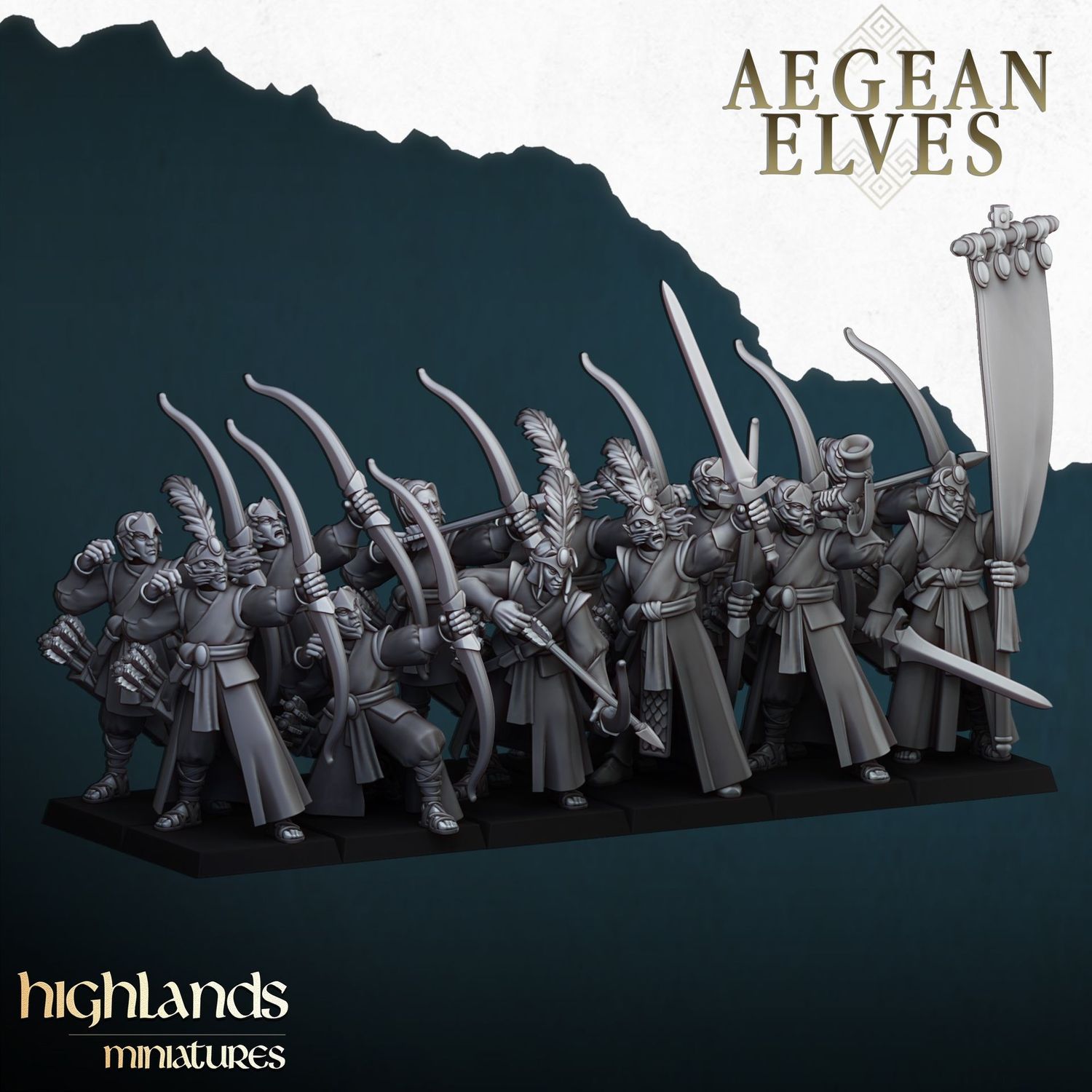 Aegean Elves Archers (pack 10 units)