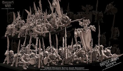 Goblinspearmen Battle-ready Regiment (Pack 10 units)