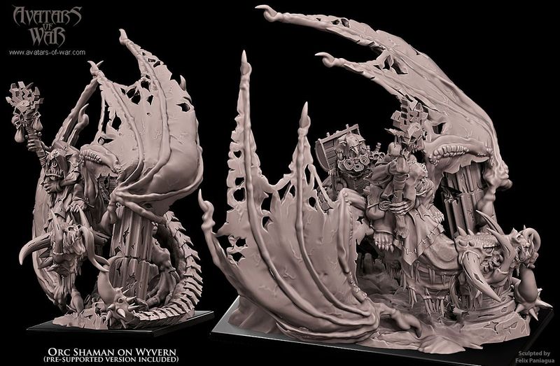 Orc Shaman on Wyvern