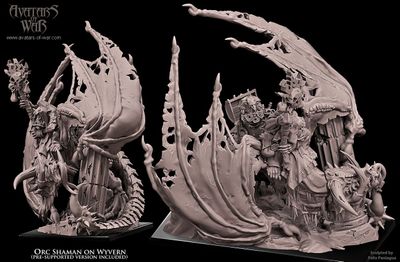 Orc Shaman on Wyvern
