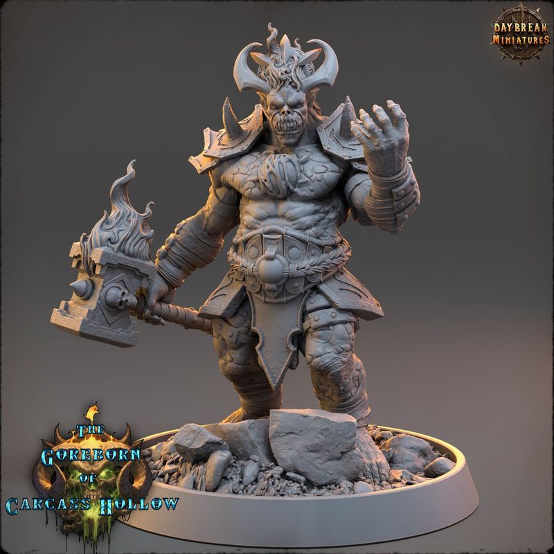 General Raxar Boneharrow - "The Goreborn of Carcass Hollow" - Daemons