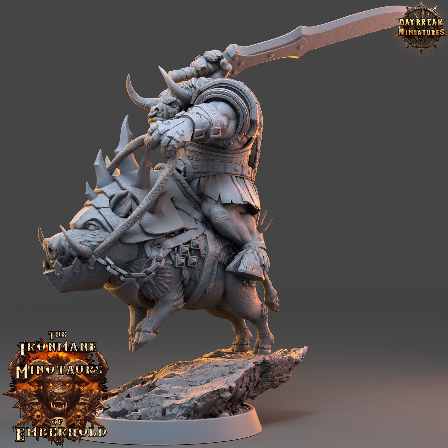 Larnak Skullrend  - "The Ironmane Minotaurs of Emberhold"