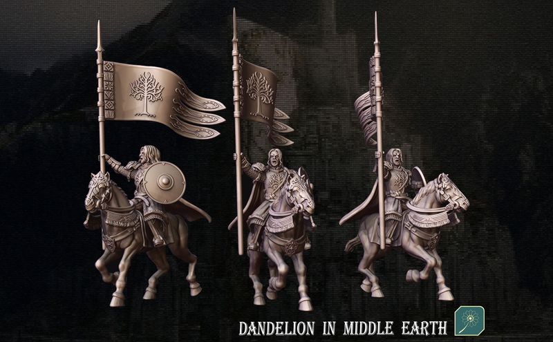 Captain of Ivory Tower (on foot and mounted)