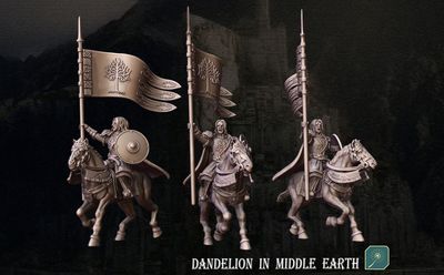 Captain of Ivory Tower (on foot and mounted)