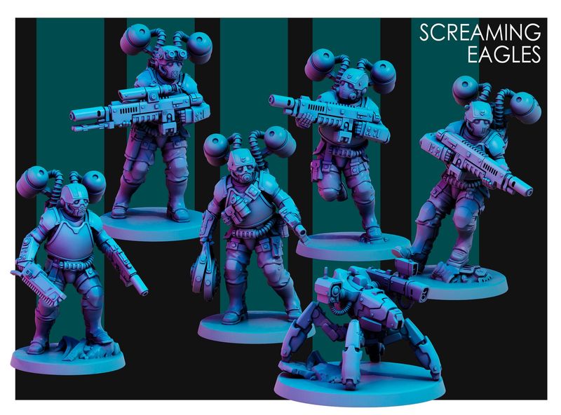 Screaming Eagles 2 Team  (pack 5 units )