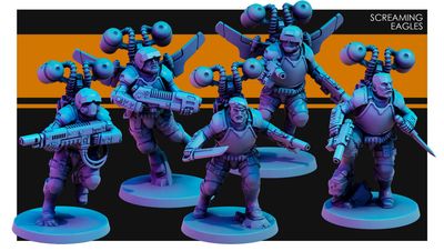 Screaming Eagles Team  (pack 5 units )