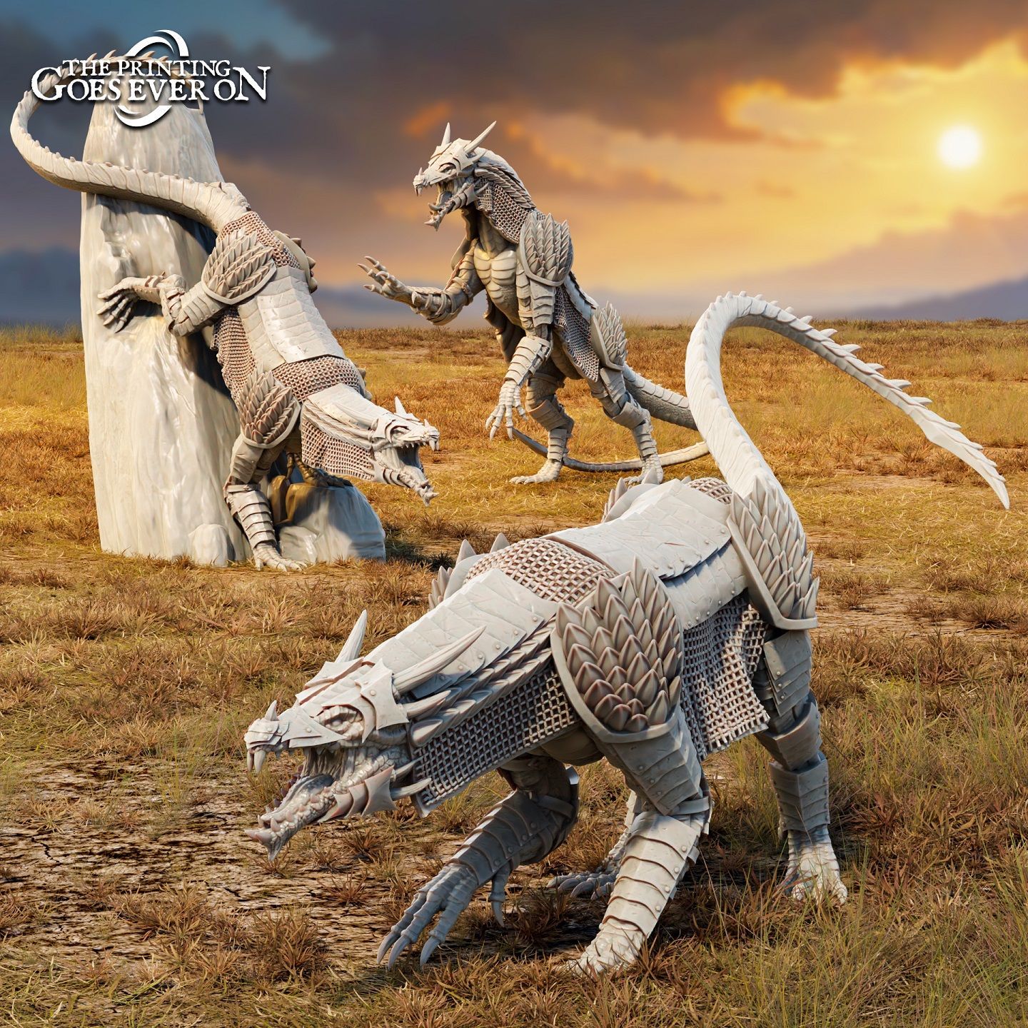 Tales of the Golden Khanate  - Armoured War-Drakes   (pack 3 units)