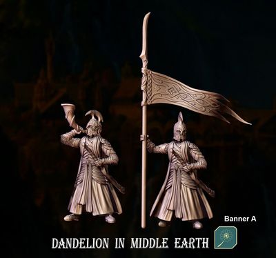 Elves of the Deep Valley - Bannerman and Hornblower (pack 2 units)