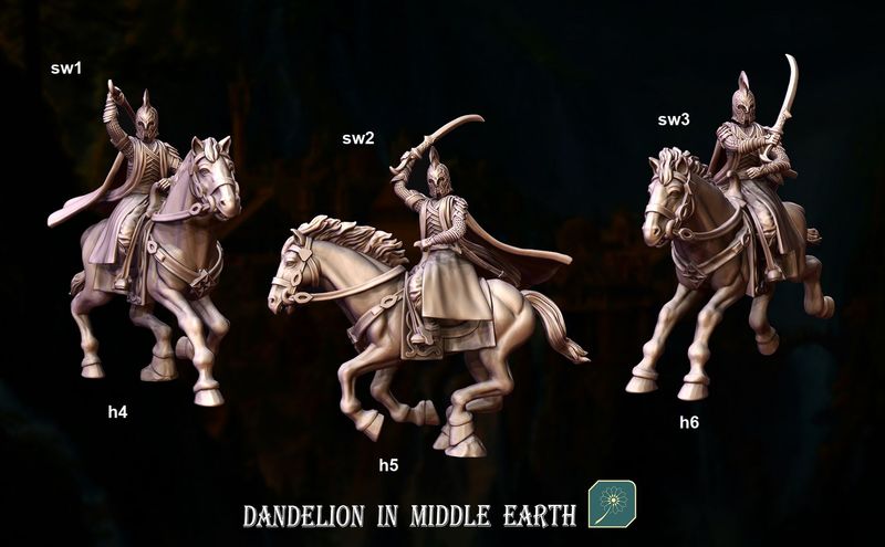 Rides Swordmen & Bowmen (pack 6 units)