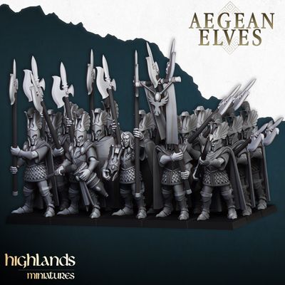 Aegean Elves Mycenaean Guard (pack 10 units)