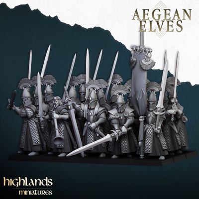 Aegean Elves Swords of Messara (pack 10 units)