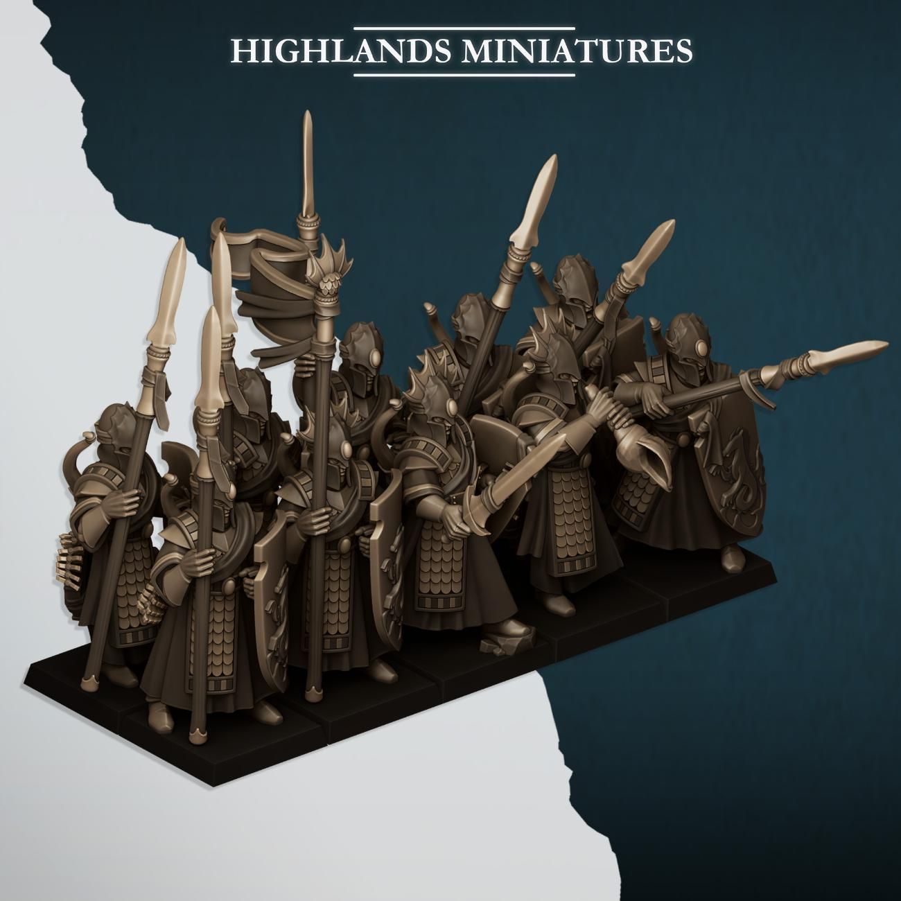 Aegean Sea Guard (command group included)- packs 10, 20 or 30 miniatures