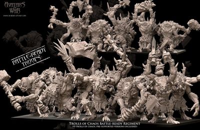 Trolls of Chaos Battle-Ready regiment (Pack 5 units)