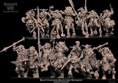 Beast Centaurs multi-part regiment (Pack 5 units)