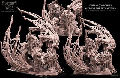 Orc Necromancer on Abyssal Wyrm