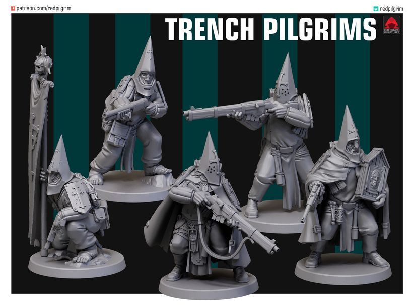 Trench Pilgrims  (pack 5 units ) Trench Pilgrims  (pack 5 units )
