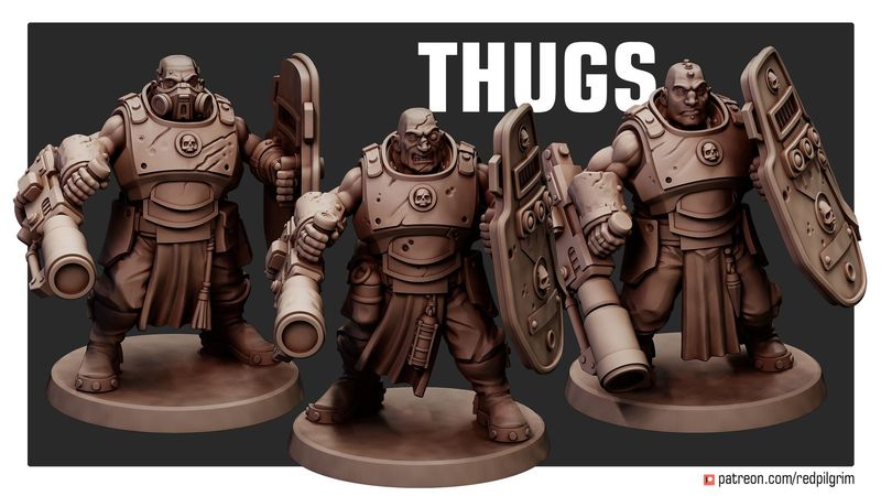Ogryns - Thugs (pack 3 units )
