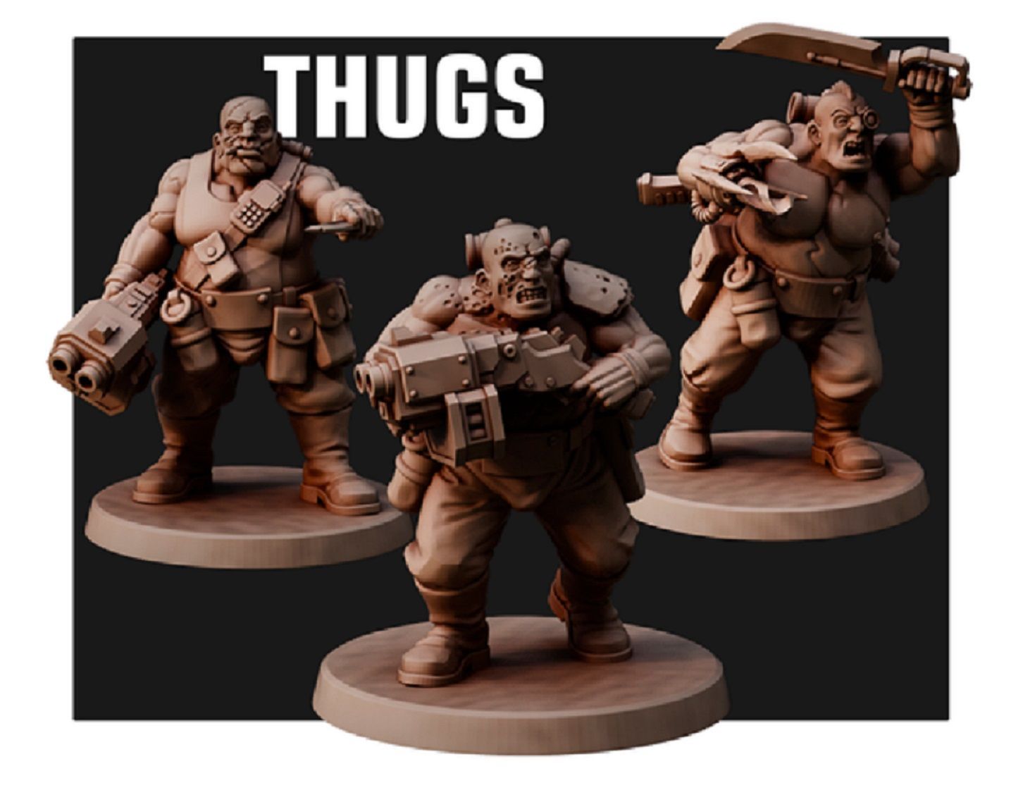 Ogryns - Old Thugs (pack 3 units )