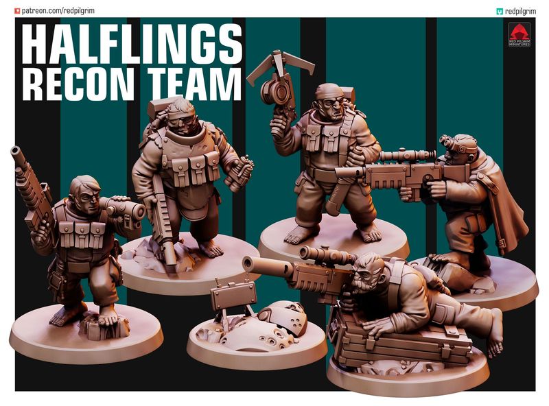 Halflings Recon Team  (pack 5 units )