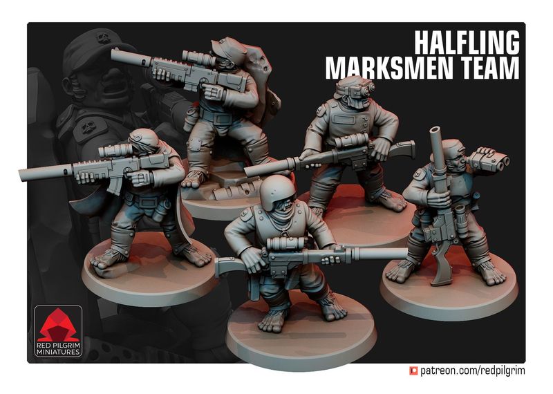 Halfling Marksmen Team (pack 5 units )