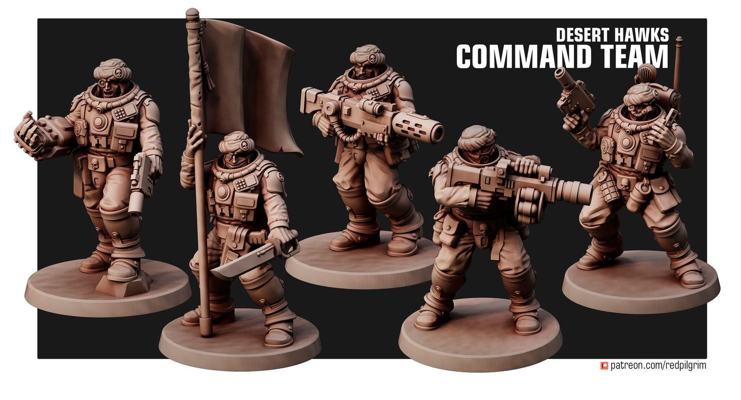 Desert Hawks Command Squad  (pack 5 units )