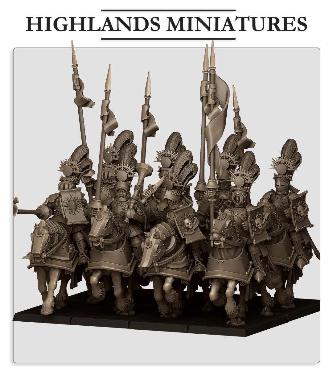 Sunland Golden Flames Knights -pack 5 or 10 miniatures