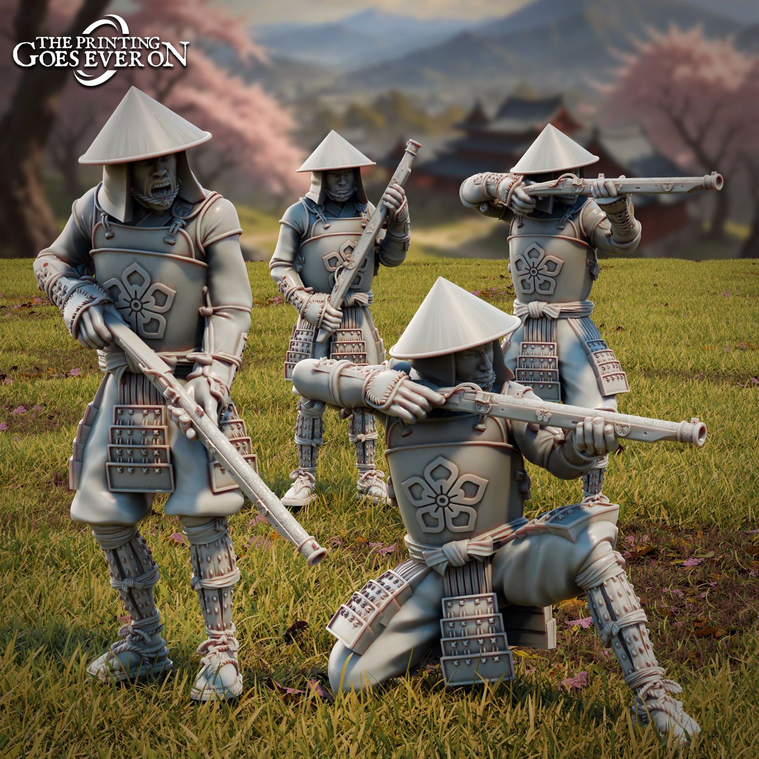 Ashigaru Gunmen (4 units)- "Chapter 51-Tales Of The Jade Empire"