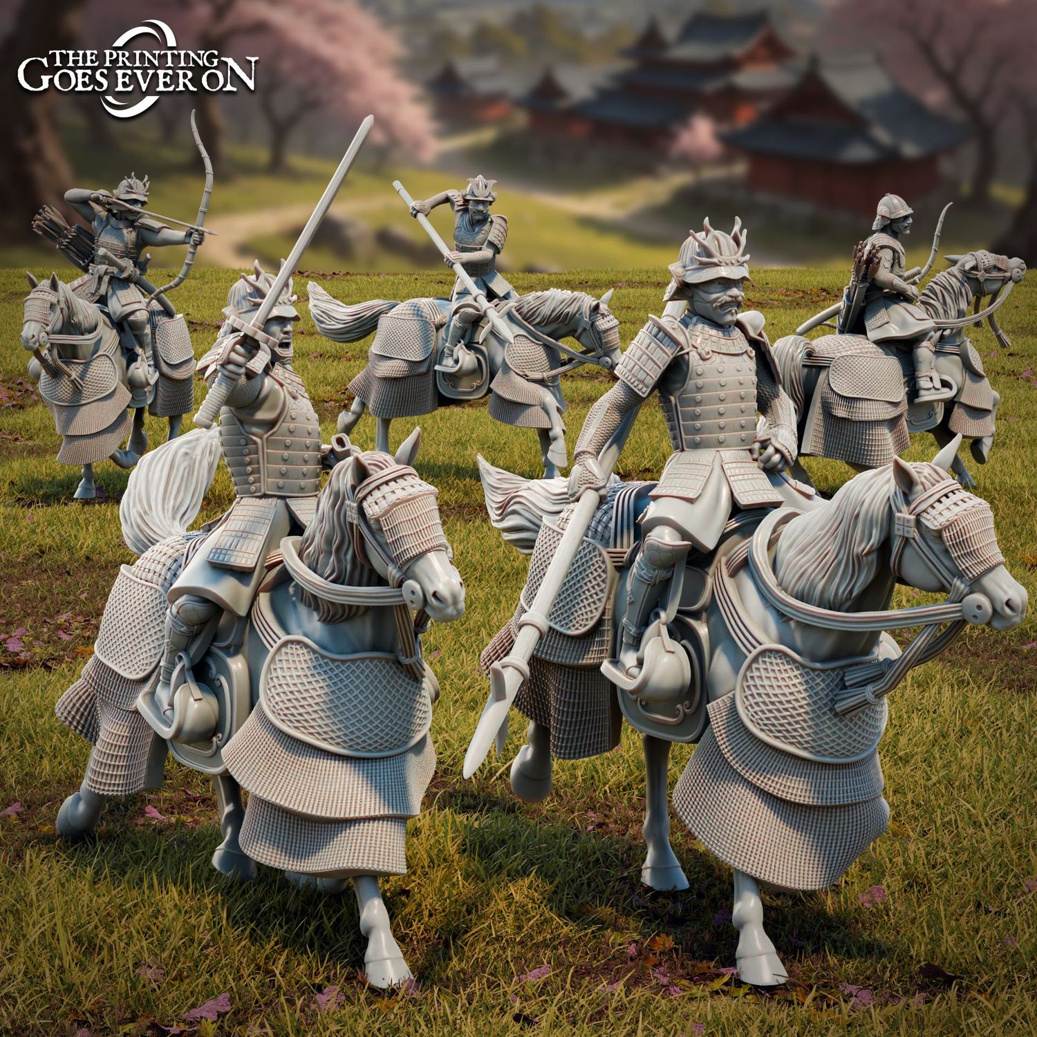 Jade Empire Samurai-Mounted (5 units)- "Chapter 51-Tales Of The Jade Empire"