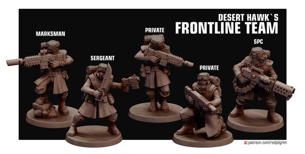 Desert Hawks Frontline Team (pack 5 units)