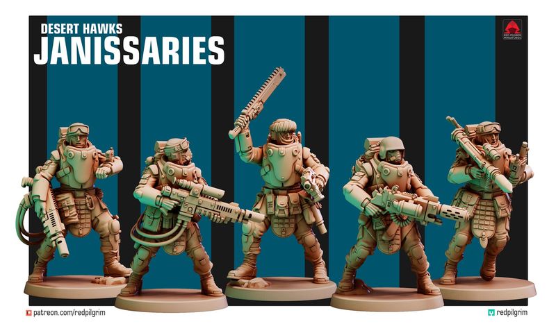 Desert Hawks Janissaries 2 (pack 5 units)