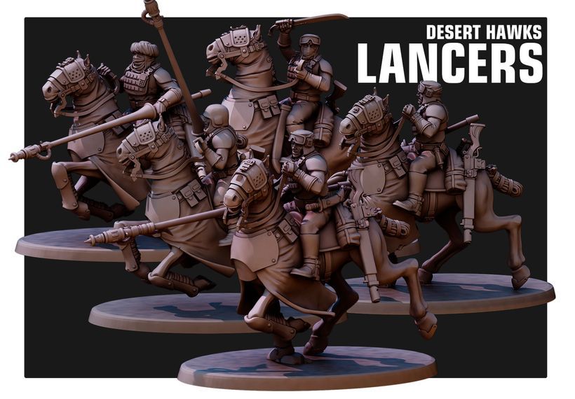 Desert Hawsks Lancers  (pack 5 units )