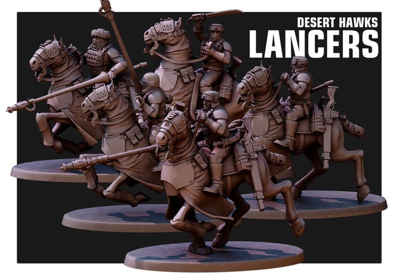 Desert Hawsks Lancers  (pack 5 units )