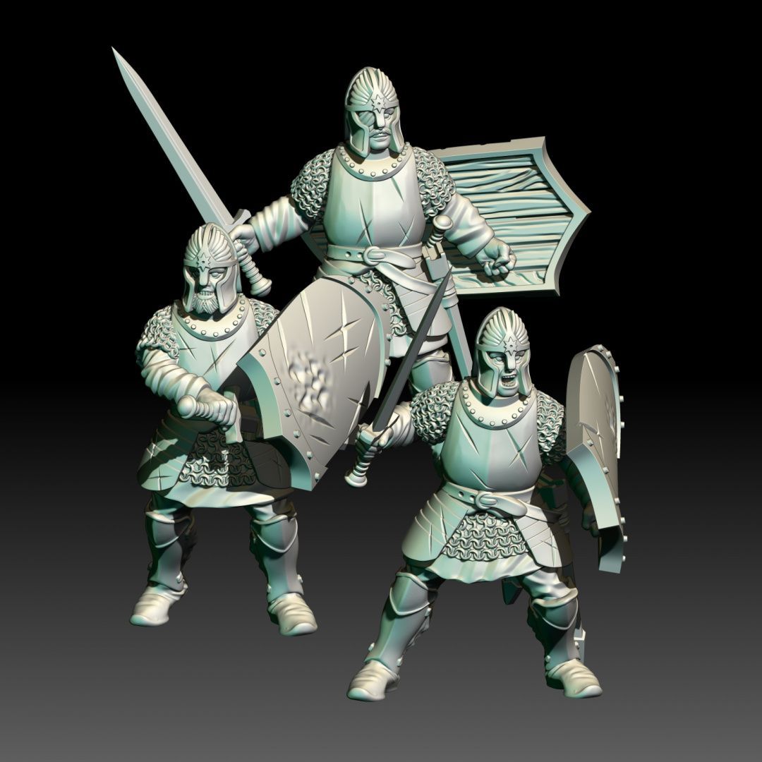 High Men of the North - Soldiers - Swordmen (Pack 3 units) High Men of the North - Soldiers - Swordmen (Pack 3 units)