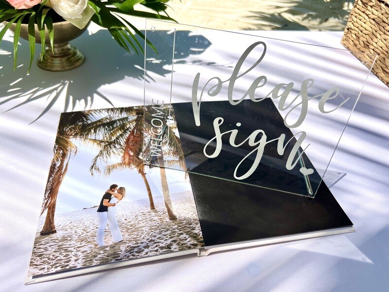"Please Sign" Guest Book Sign
