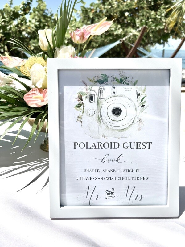 Polaroid Picture Guest Book Sign