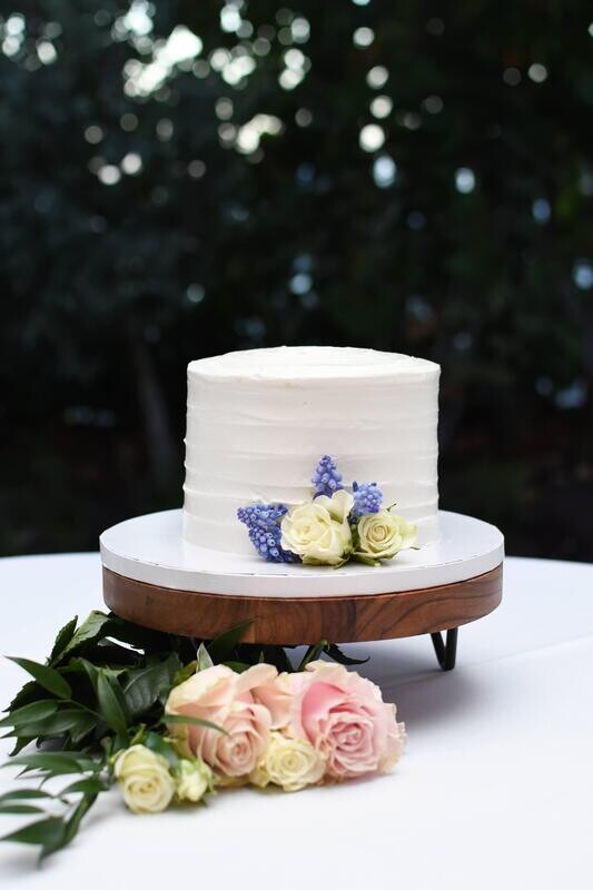 Small Wooden Cake Stand