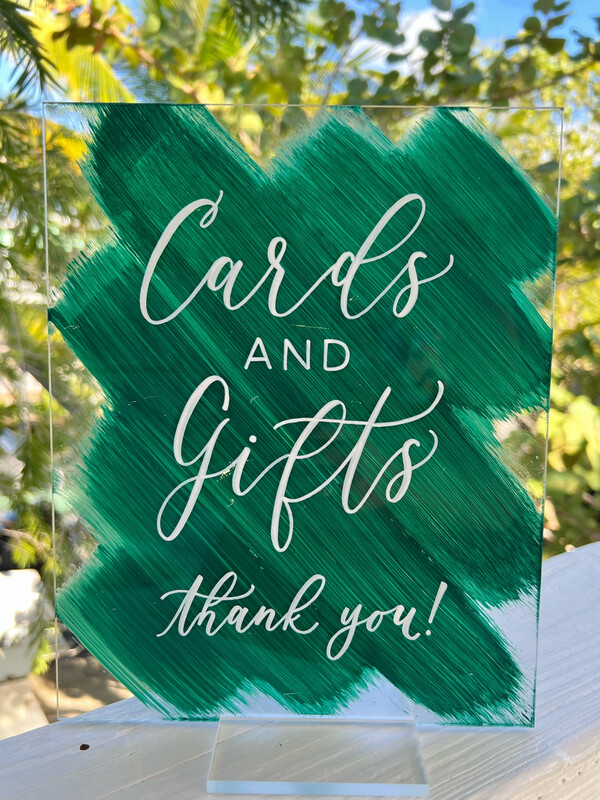 Cards And Gift Table Top Sign