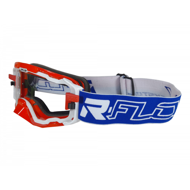 Masque Enduro anti-buée NEXT Rouge/Bleu RFLOW