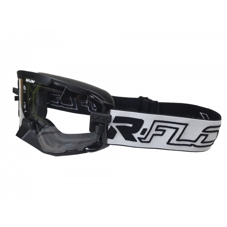 Masque Enduro anti-buée NEXT Noir/Blanc RFLOW