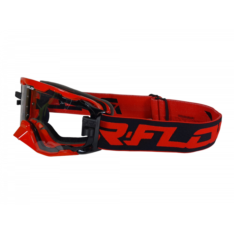 Masque Enduro anti-buée NEXT Noir/Rouge RFLOW