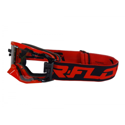 Masque Enduro anti-buée NEXT Noir/Rouge RFLOW