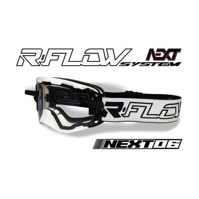 Masque Enduro anti-buée NEXT Noir/Blanc RFLOW