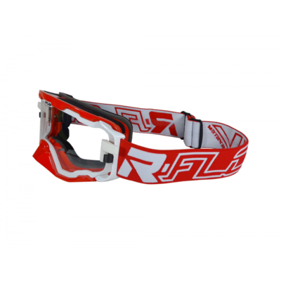 Masque Enduro anti-buée NEXT Blanc/Rouge RFLOW