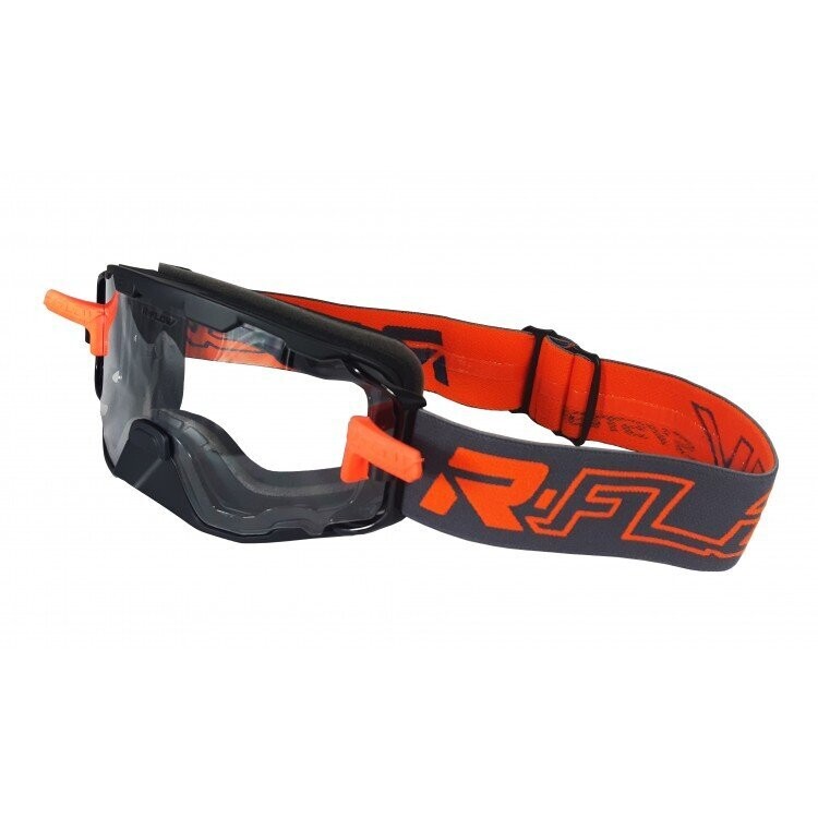 Masque Enduro anti-buée NEXT Noir/Orange RFLOW