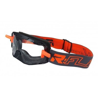 Masque Enduro anti-buée NEXT Noir/Orange RFLOW