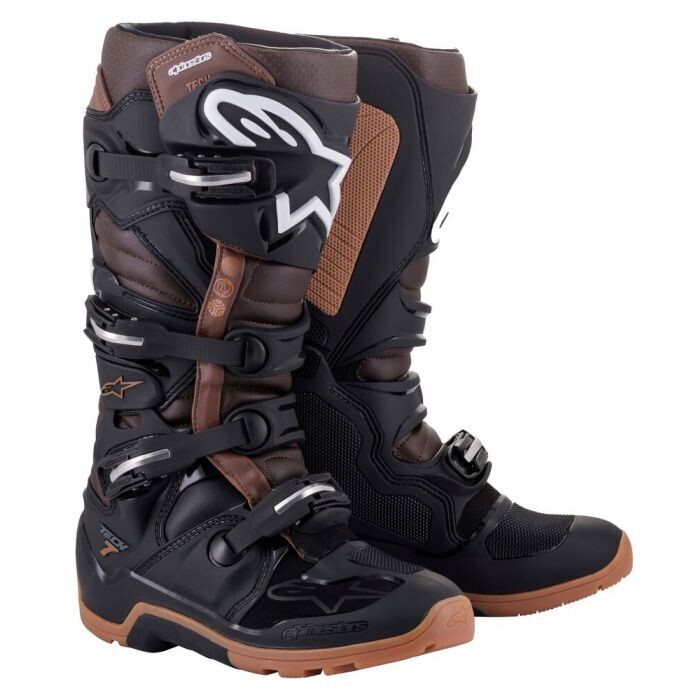 Botte Tech-7 enduro Noir/Marron ALPINESTARS