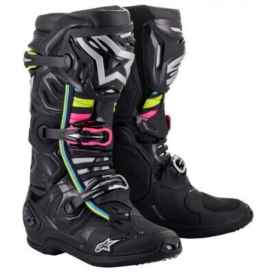 Botte Tech-10 Noir/Rose/Jaune ALPINESTARS Botte Tech-10 Noir/Rose/Jaune ALPINESTARS
