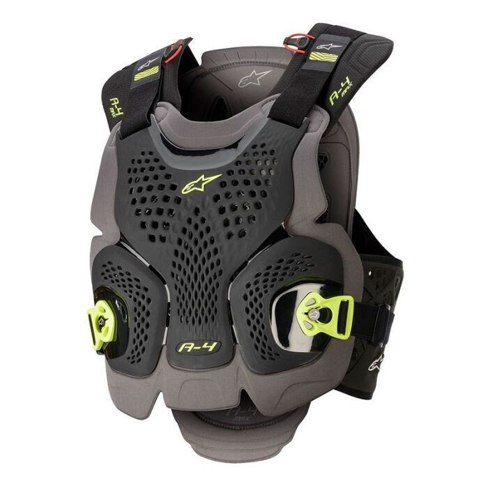 Pare Pierre A4 MAX Noir/Jaune ALPINESTARS
