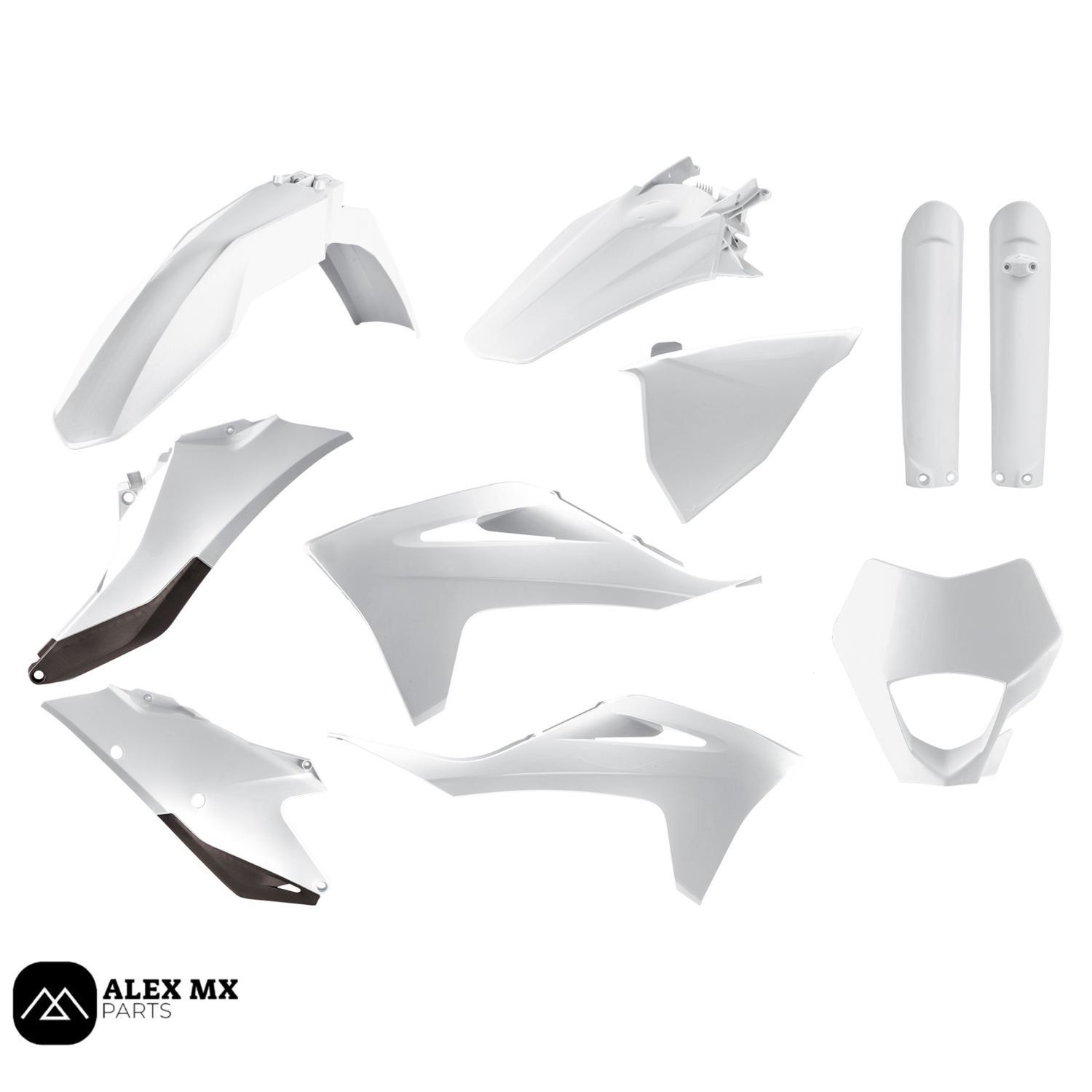 Kit plastique Enduro GASGAS Blanc RTECH
