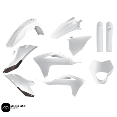 Kit plastique Enduro GASGAS Blanc RTECH